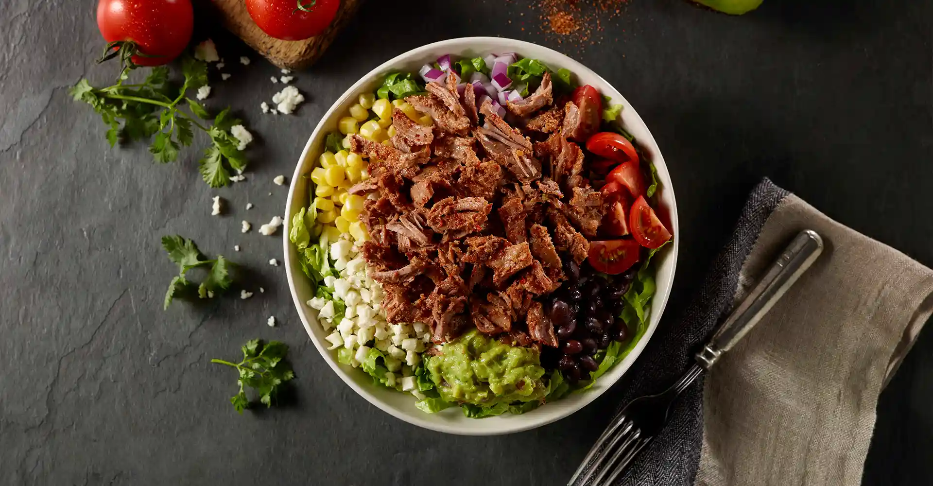 Brisket Burrito Bowl made with Truly Simple Smokehouse Chipotle Beef Brisket