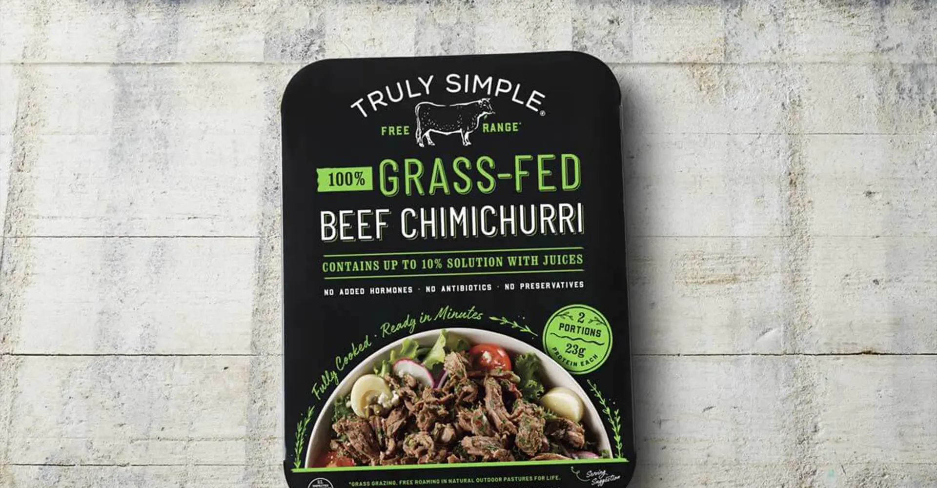 Product shot of Truly Simple Grass-fed Beef