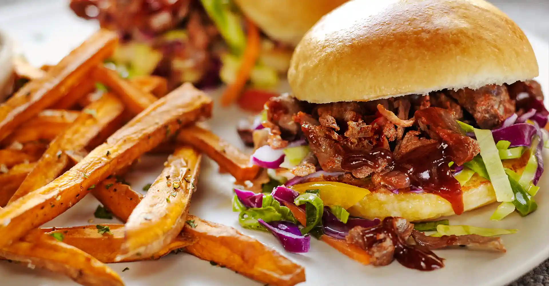 Chipotle smokehouse sliders made with Truly Simple Chipotle Beef Brisket