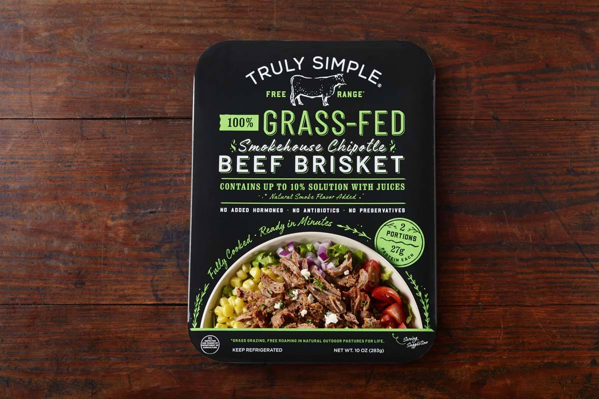 Product shot of Truly Simple Smokehouse Chipotle Beef Brisket