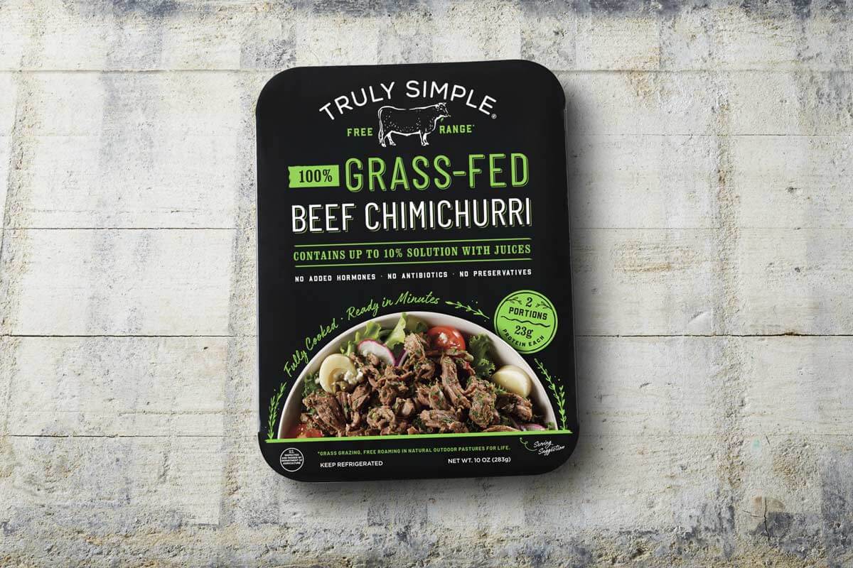Product shot of Truly Simple Grass-fed Beef Chimichurri